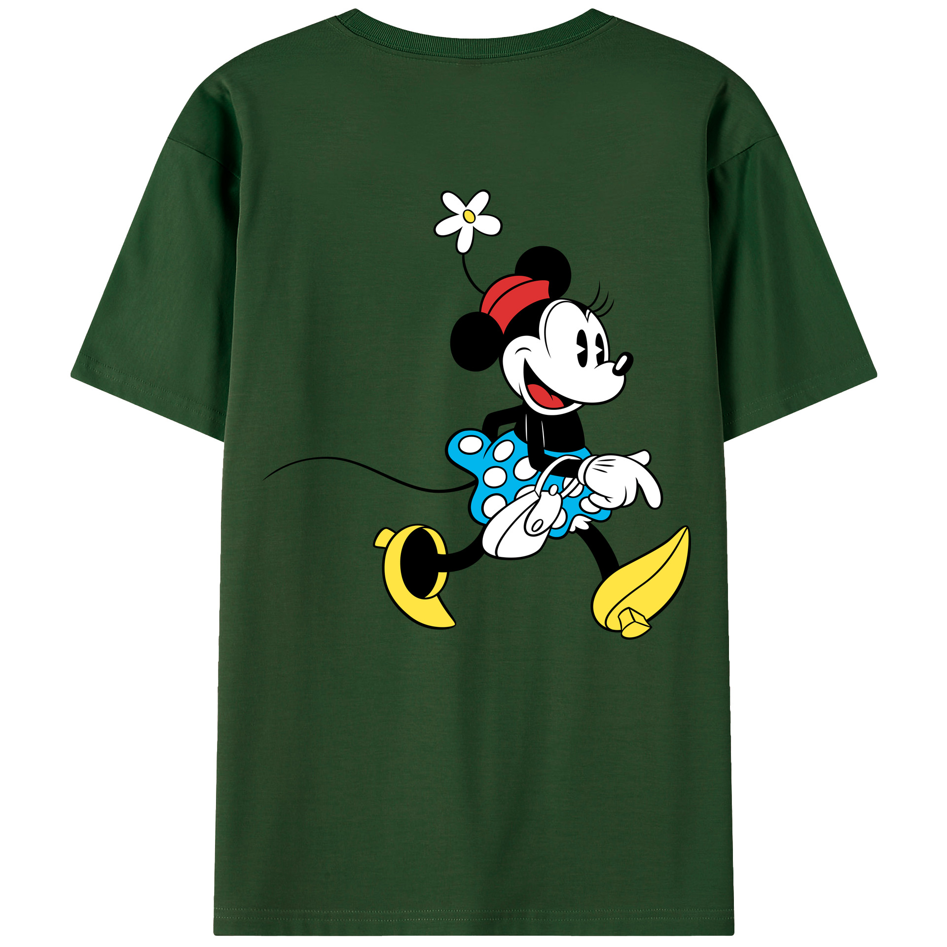 （画像用） ミッキーマウス Mickey Mouse 綿100％半袖Tシャツ（背面プリント）